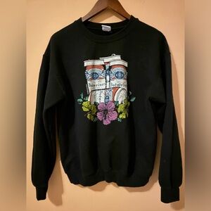 Junk Food Budweiser Black Crewneck Beer Cans Flowers Size Medium